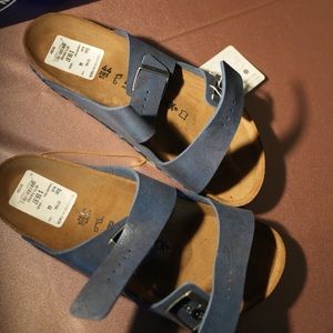 ARIZONA MICROFIBER Birkenstock Sandwash Blue NWT